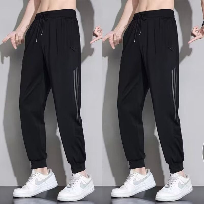 Men’s Ice Silk Pants –  Summer Quick-Dry Sports Casual