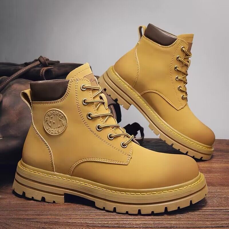Men’s Waterproof Martin Boots – High-Top Autumn Mountaineering Shoes