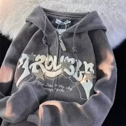 Retro Zipper Sweater for Couples