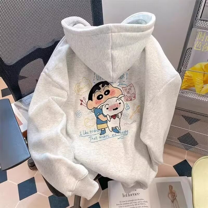 Letter Print Hoodie – 2025 Hong Kong Style