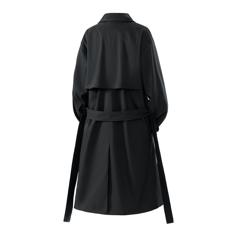 Men’s Wool Overcoat – Mid-Length Korean Trendy Winter Jacket