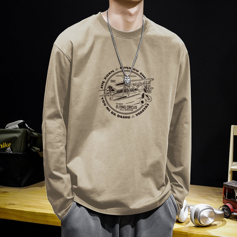 Heavy Cotton Crewneck Sweatshirt for Men
