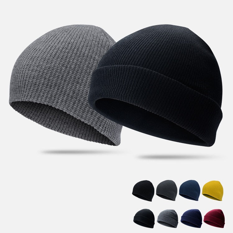 Thin Wool Beanie – Lightweight Autumn Winter Knit Hat