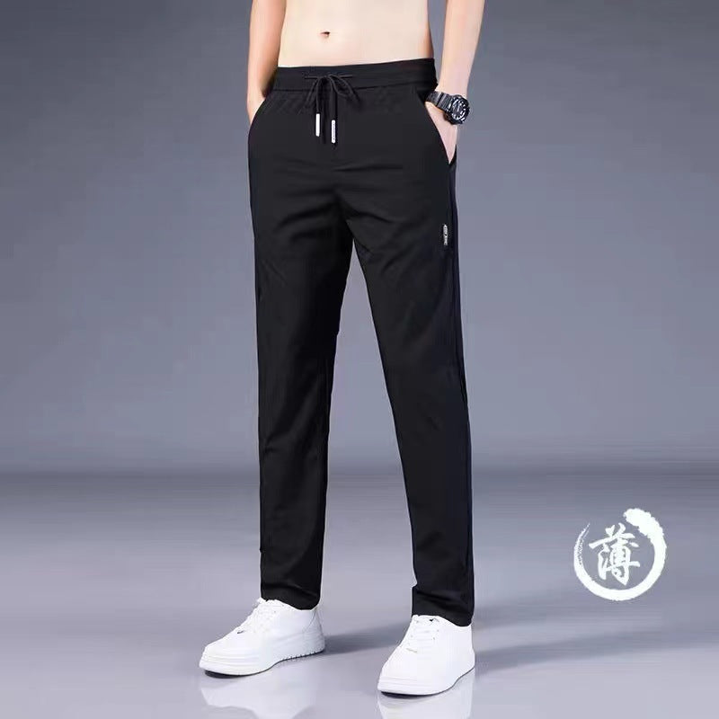 Workwear Ice Silk Pants Breathable Summer Men
