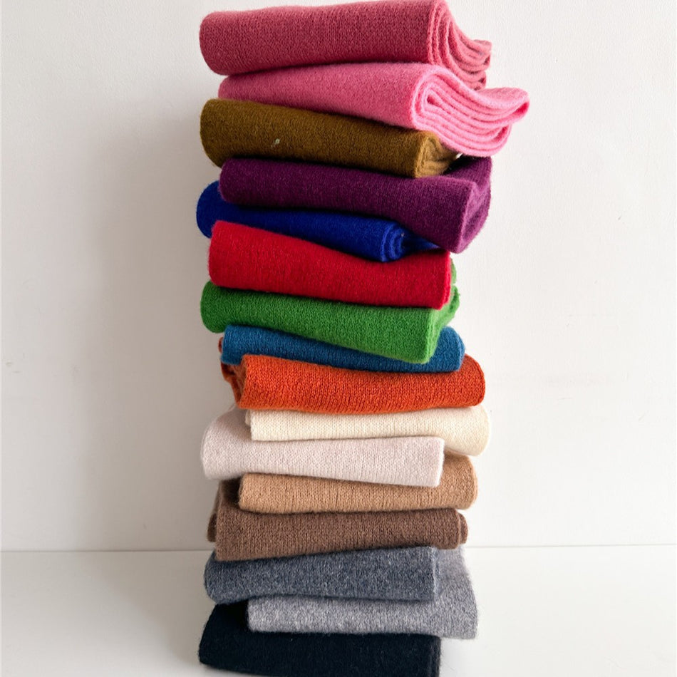 Australian Cashmere Wool Scarf Solid Color Unisex