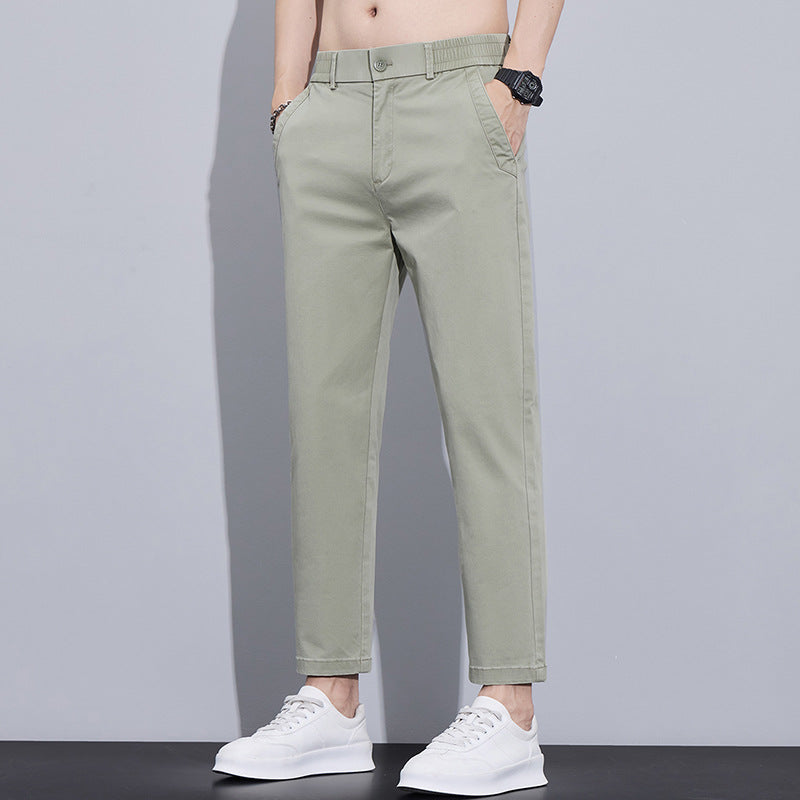Ice Silk Summer Slim Casual Pants Men