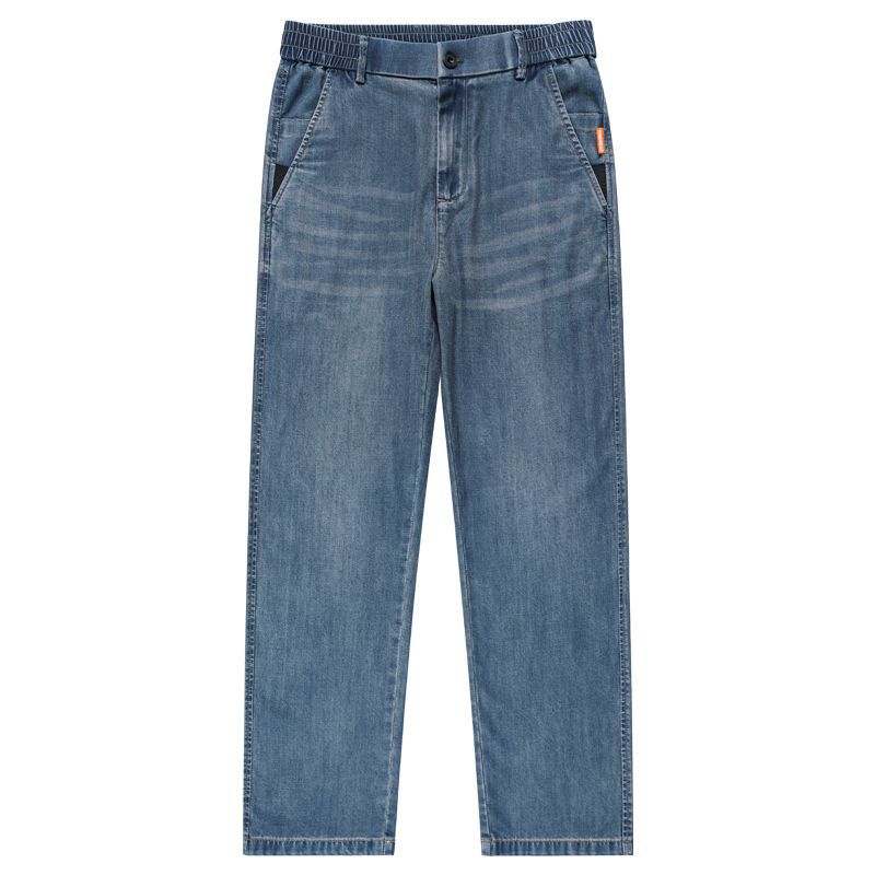 Men’s Summer Lyocell Pants – Loose Straight Jeans