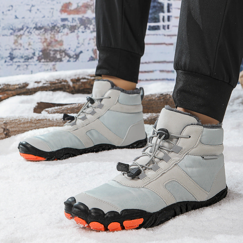 Unisex Winter Snow Boots – Fleece-Lined Waterproof Shoes