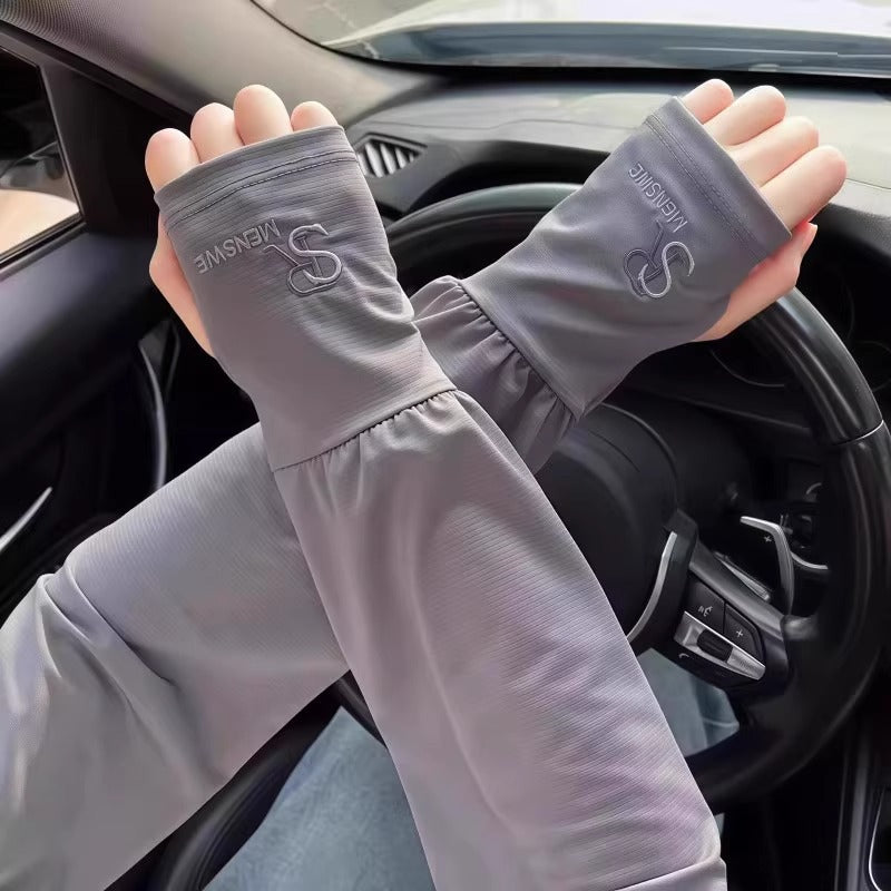 Men’s Extended Ice Silk Sun Sleeves UV Protection