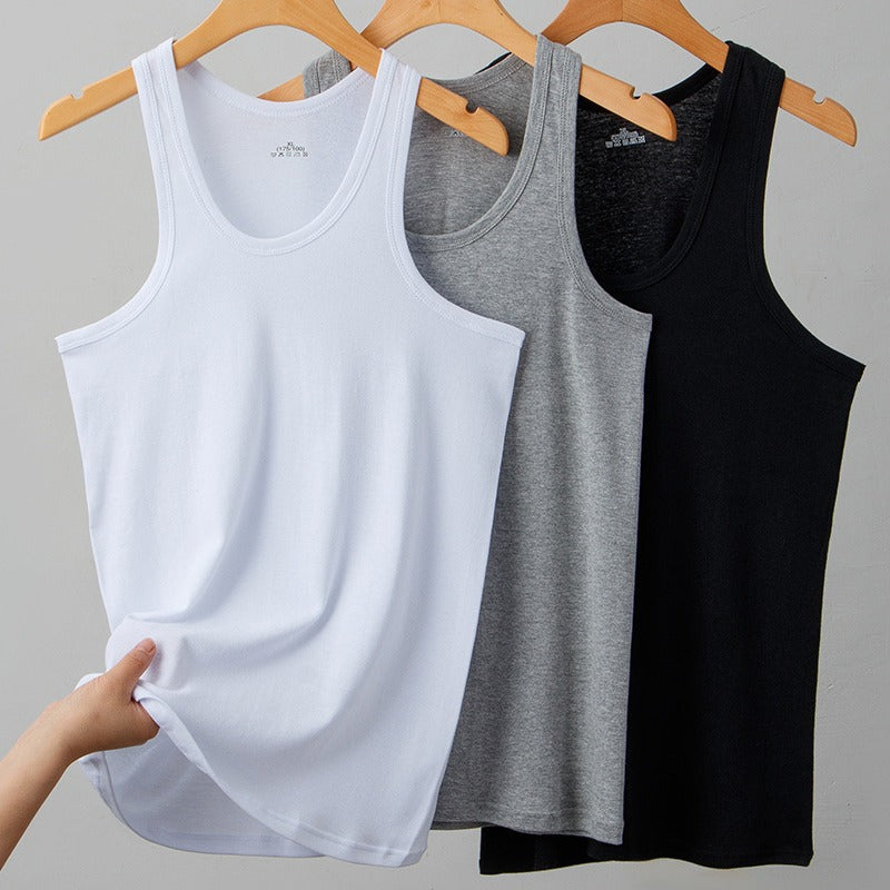 Men's Cotton Sleeveless Vest – Breathable Sports & Summer Base Layer