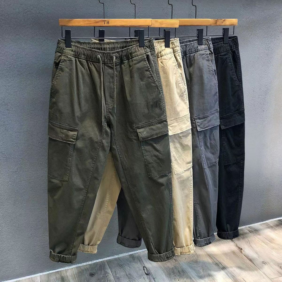 Vintage Chino Harem Pants Men Casual