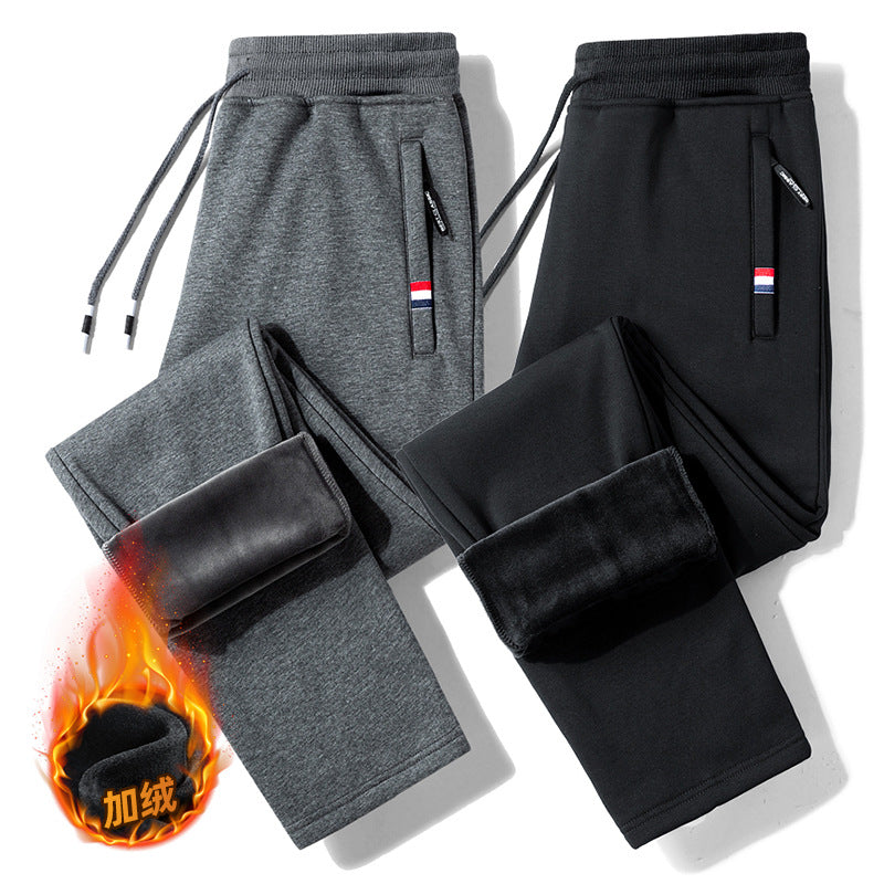 Pure Cotton Loose Fleece Sweatpants Men