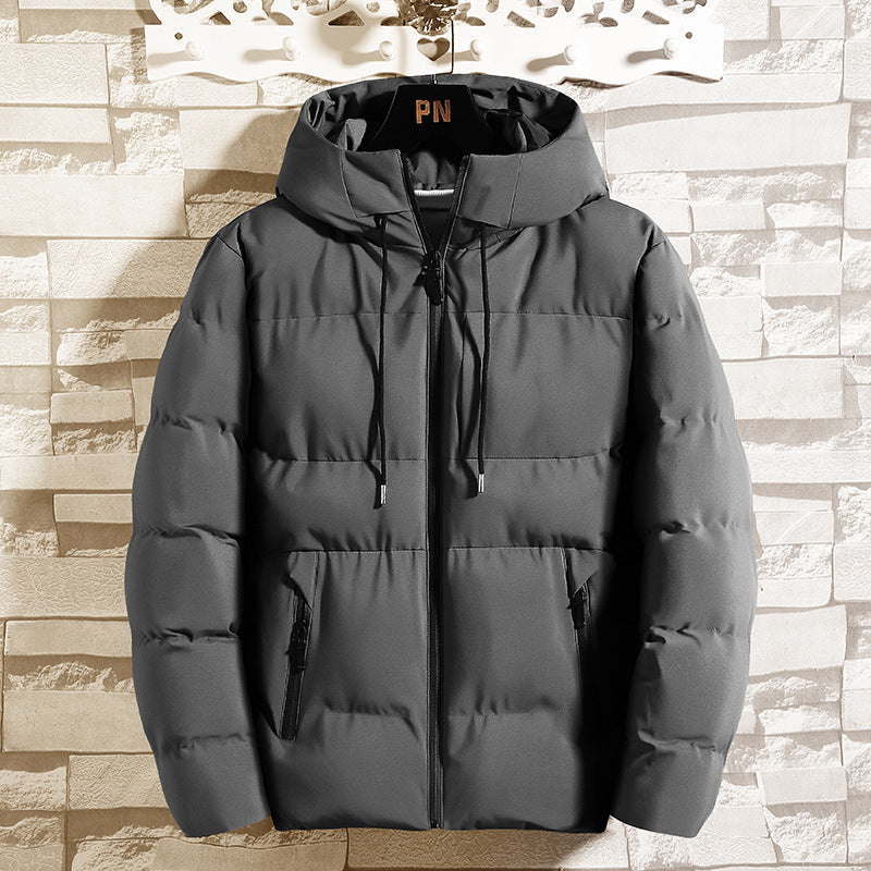 Men’s Short Cotton-Padded Winter Coat – Korean Fashion