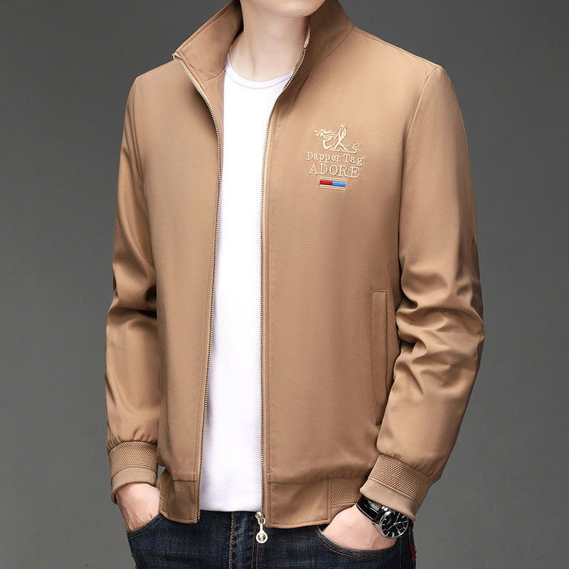 European Station Embroidered Mens Jacket 2025