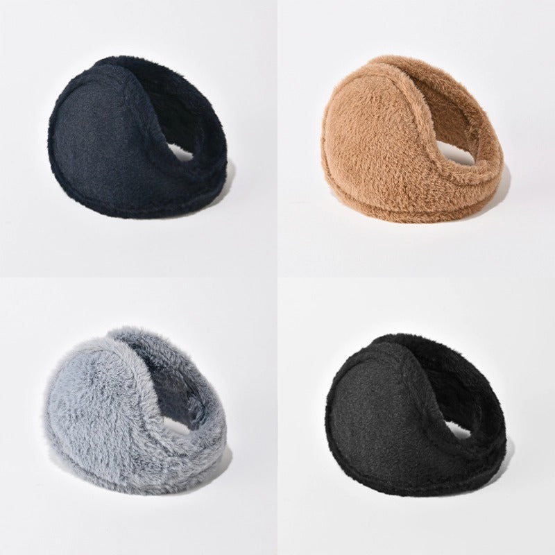 Unisex Winter Ear Bags Plush Rear-Worn Warm Earmuffs
