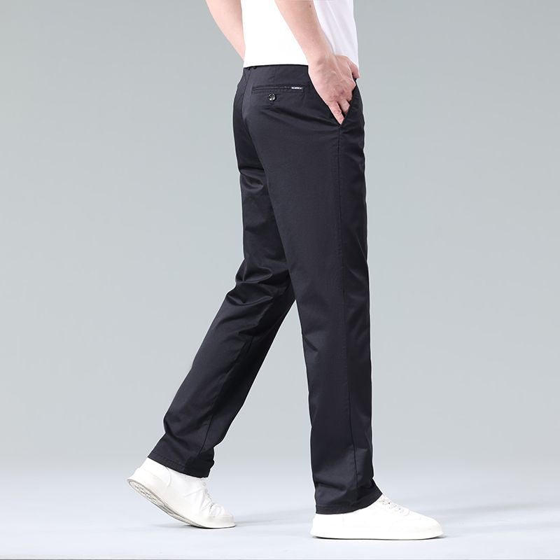 Men’s Cotton Business Pants – Ultra-Thin Loose Summer Trousers