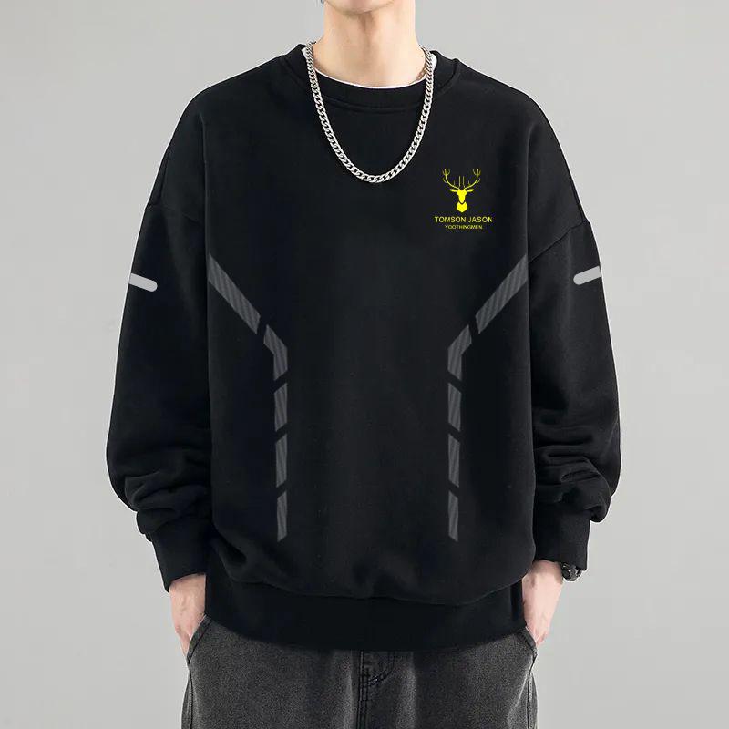 Men’s Thickened Sports Pullover Sweatshirt 2024 Autumn