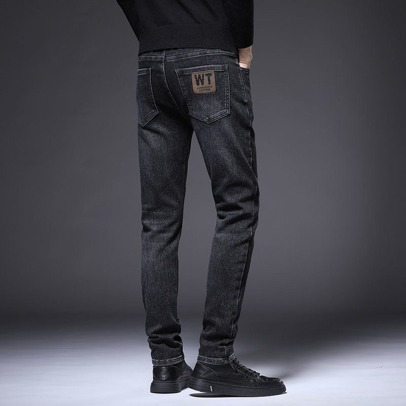 Light Luxury Slim Stretch Jeans Men