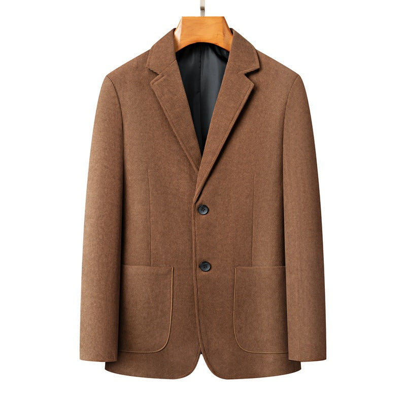Slim-Fit Men’s Suit Jacket – Autumn Business Casual
