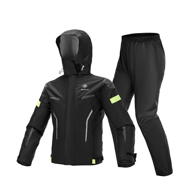 Men’s Full-Body Motorcycle Raincoat Set – Thickened Anti-Rainstorm Gear