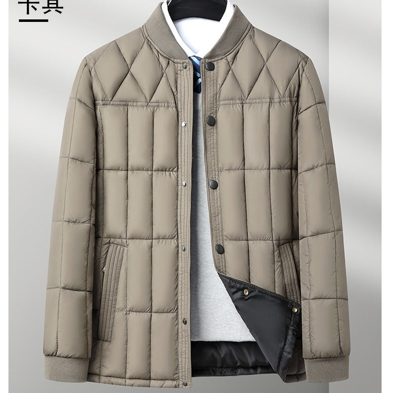 Men’s Thickened Winter Cotton-Padded Jacket – Warm Dad Coat