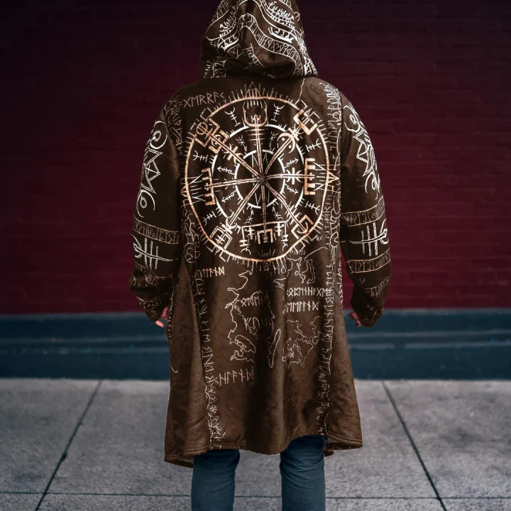 Men’s Halloween Hooded Windbreaker Printed Jacket