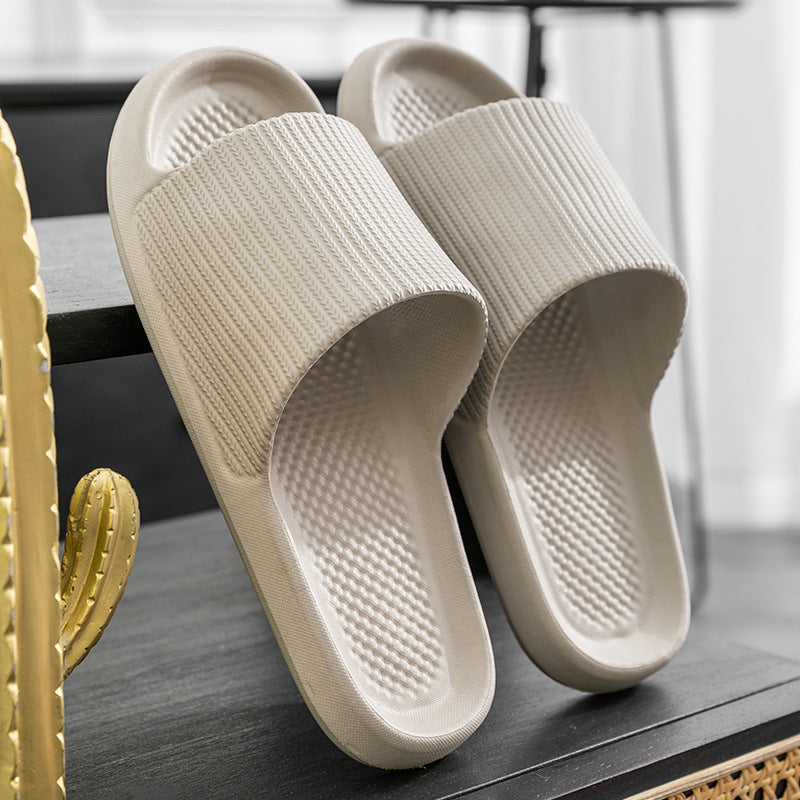 Couple EVA Slippers Thick Sole Non-Slip Quick-Dry Bathroom Shoes