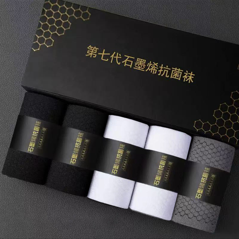 Graphene Antibacterial Mens Socks Gift Box – Business Style