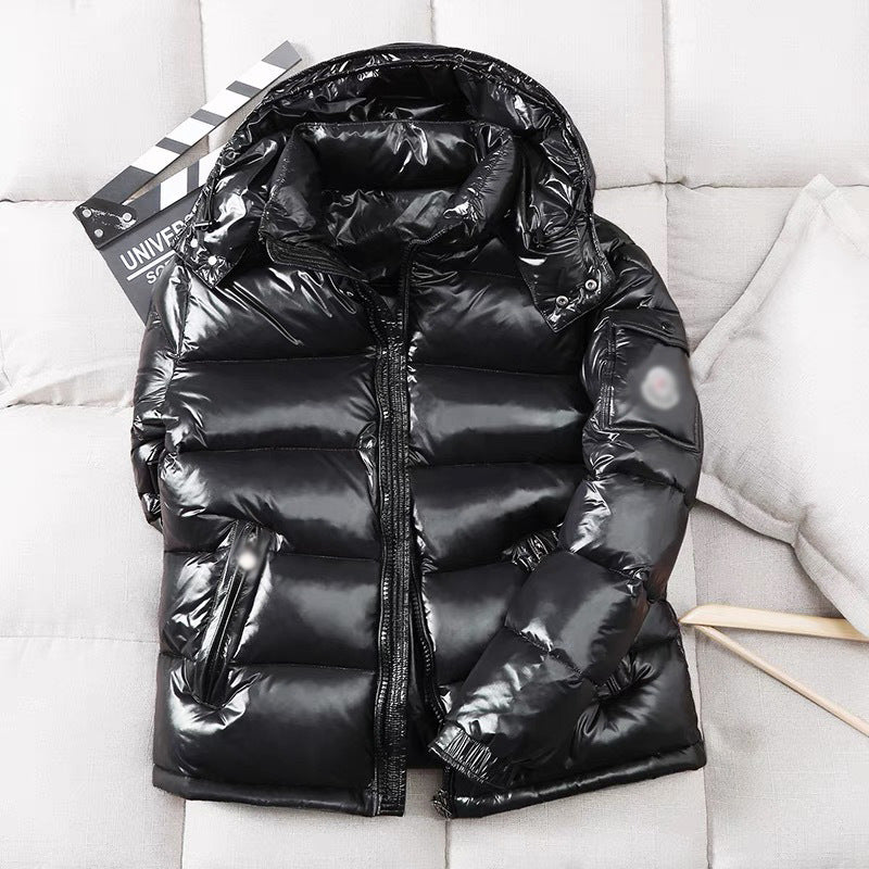 Men’s Winter Cold-Proof Puffer Jacket with Hood