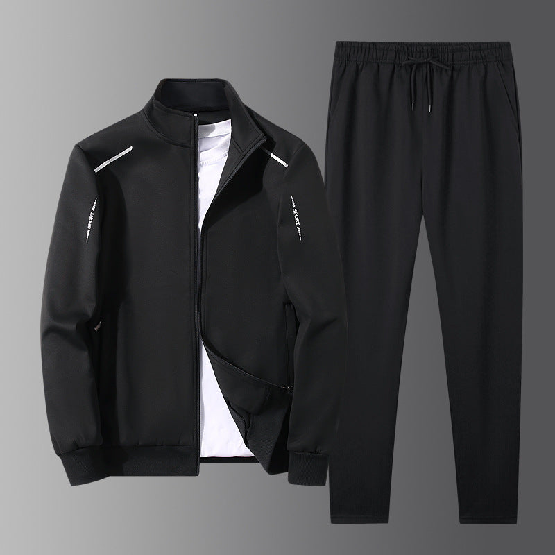 Men’s Spring & Autumn Sports Suit – Leisure Running Two-Piece Set