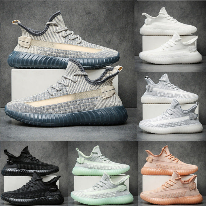 Men’s Coconut Shoes – Large Size Fly-Knit Breathable Casual Sneakers