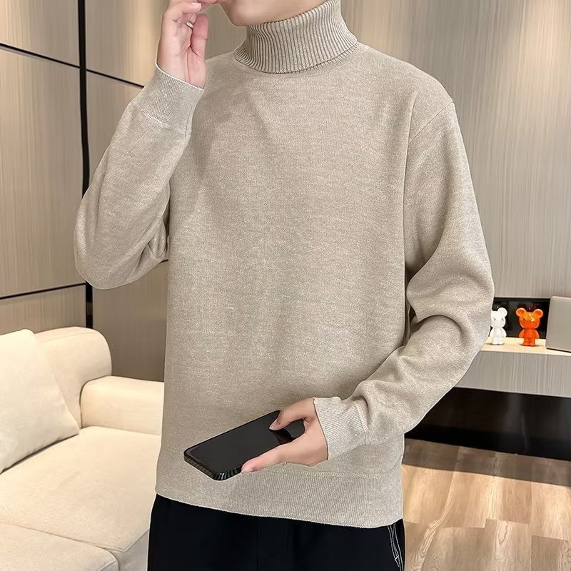 Men’s Turtleneck Knitted Sweater Casual Commuter Top