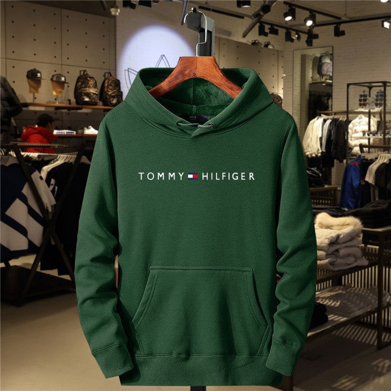 Unisex Fleece Hooded Sweatshirt Cross-Border Printed Style