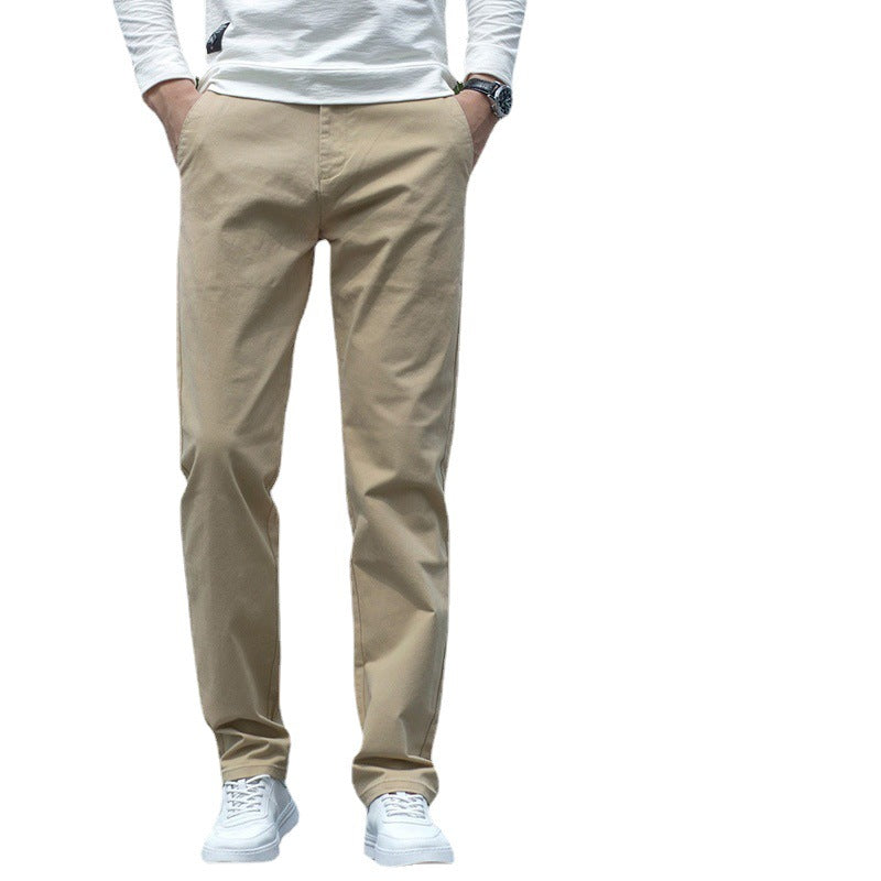 Long-Staple Cotton Casual Pants Men Spring