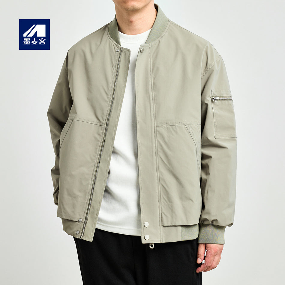 Mo-Maike Baseball Collar Mens Jacket 2025
