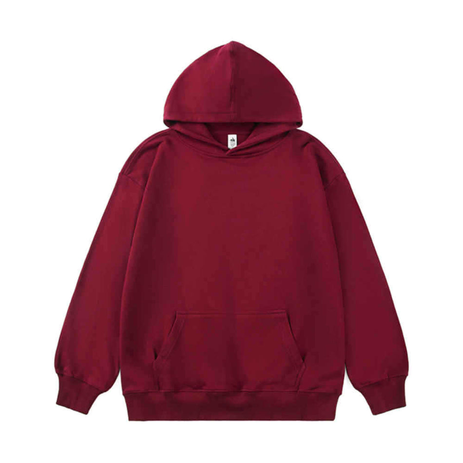 AG300 Cotton Terry Hooded Sweater Men Autumn Loose Logo