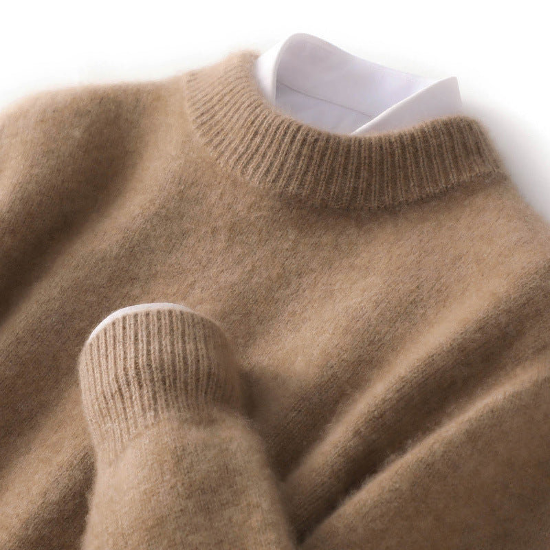 Men’s Thick Wool Half Turtle Neck Sweater Autumn Winter