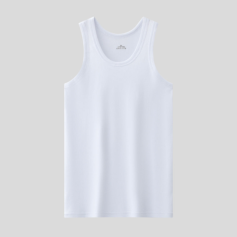 Men's Cotton Sleeveless Vest – Breathable Sweat-Absorbing Sports Top