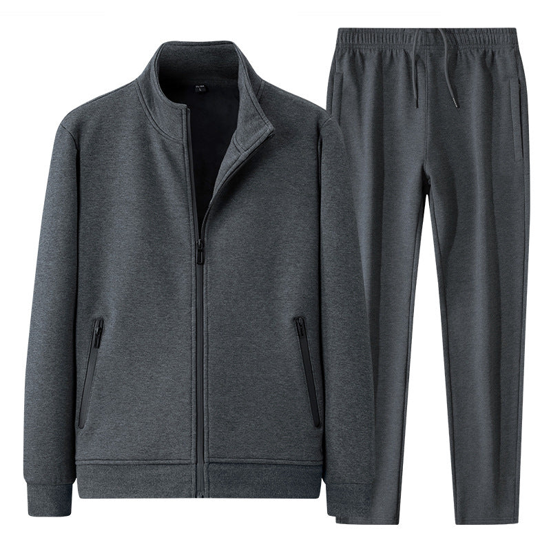 Men’s High-End Autumn Sportswear Two-Piece Set with Sweatshirt & Pants