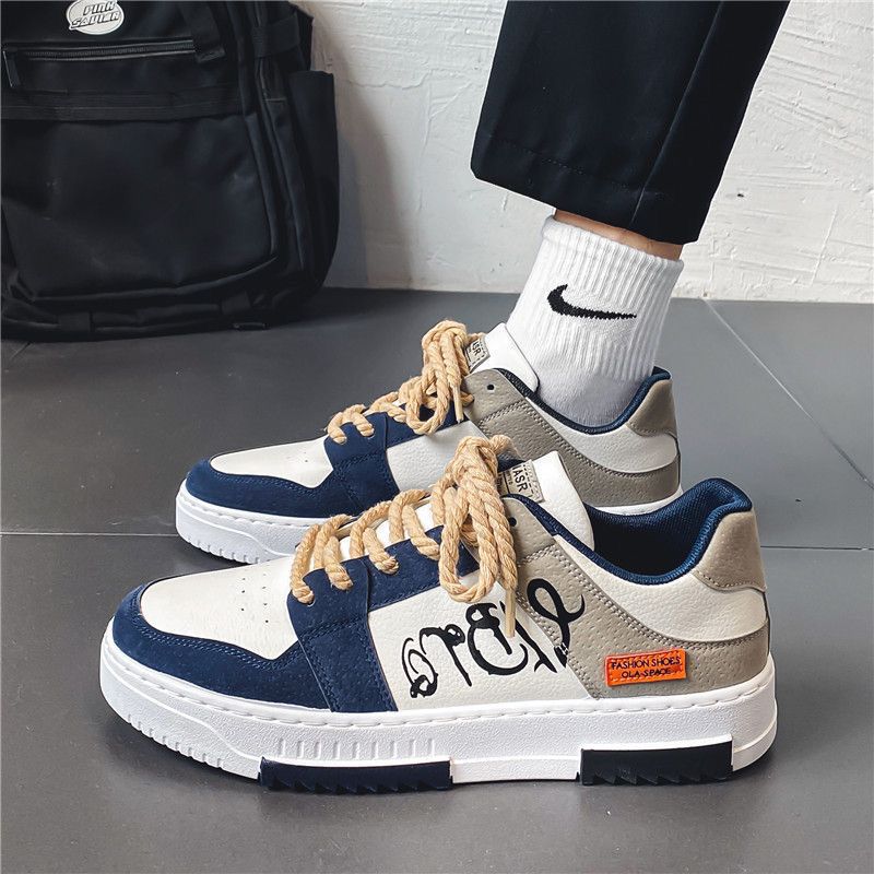 2025 Spring Men’s White Breathable Canvas Sneakers