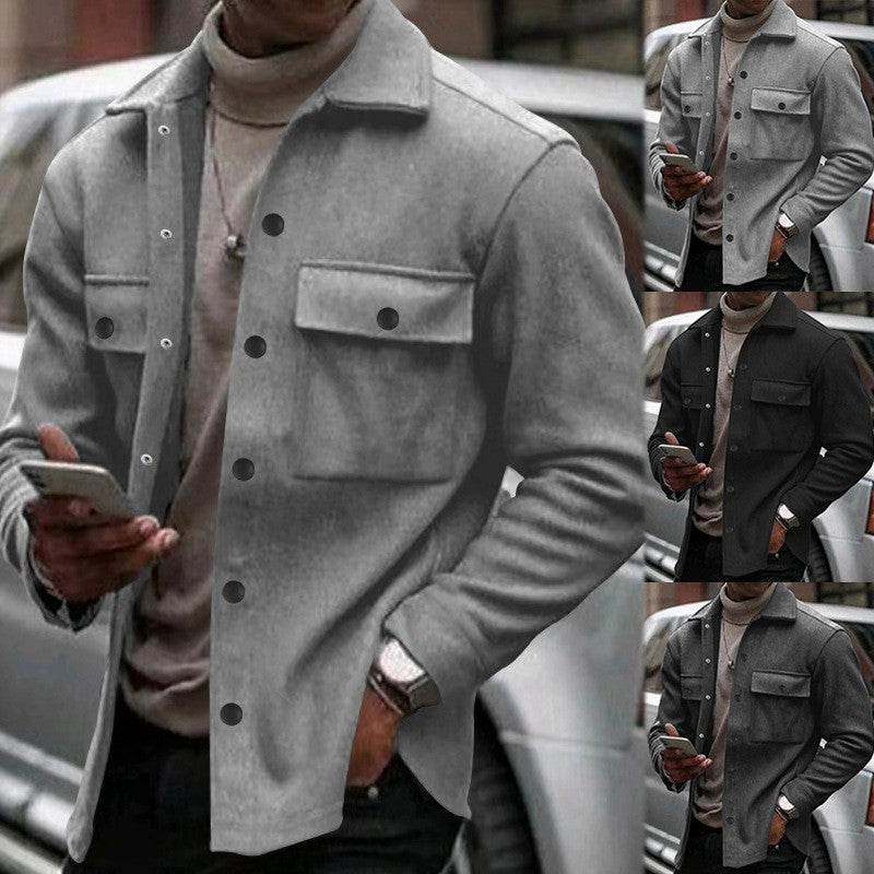 Men’s Slim Casual Winter Jacket Trendy Coat