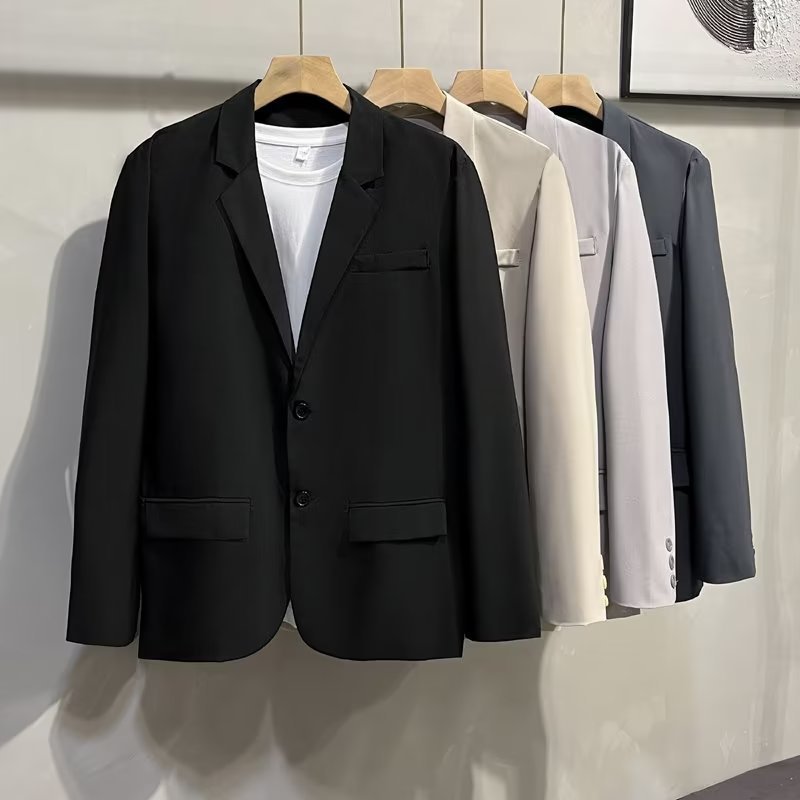 British Style Men’s Casual Suit Jacket – Korean Fashion Trend