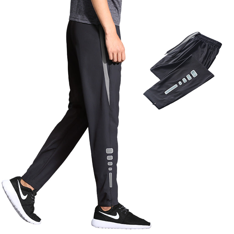 Men’s Summer Track Pants – Ice Silk Quick-Dry Loose Fitness & Running Pants
