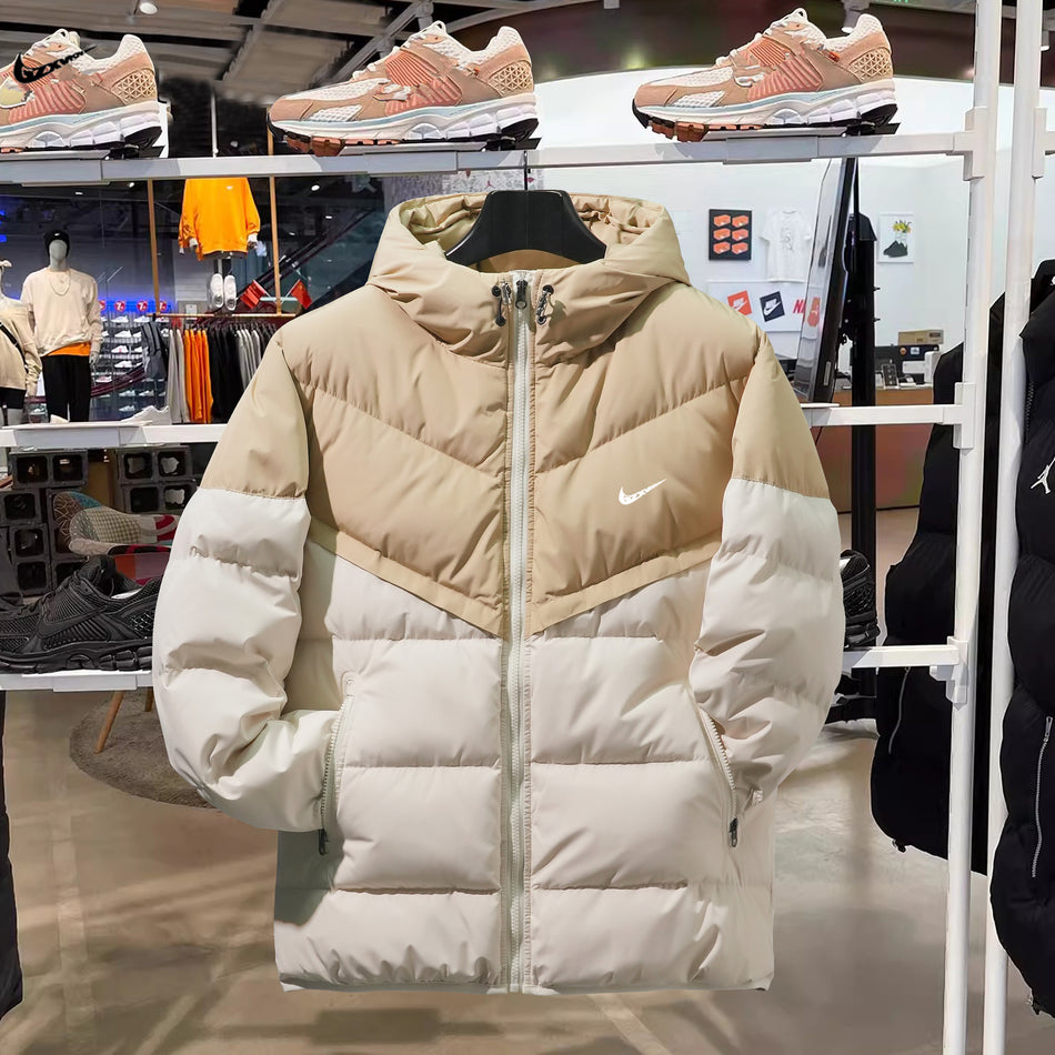 Men’s Winter Cotton Coat – Thick Warm Hooded Down Jacket