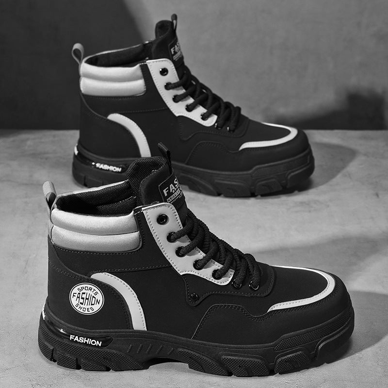Men’s Martin Boots – High-Top Autumn Outdoor Work Shoes