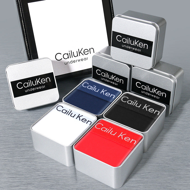 CK Style Mens Cotton Boxer Briefs Gift Box