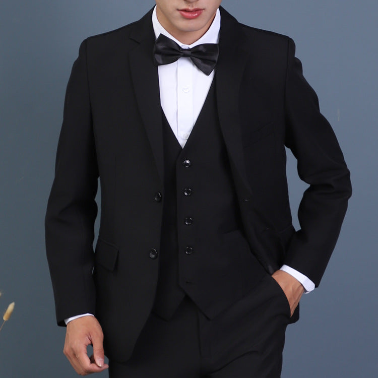 Men’s Three-Piece Groomsmen Suit – Wedding & Professional Attire