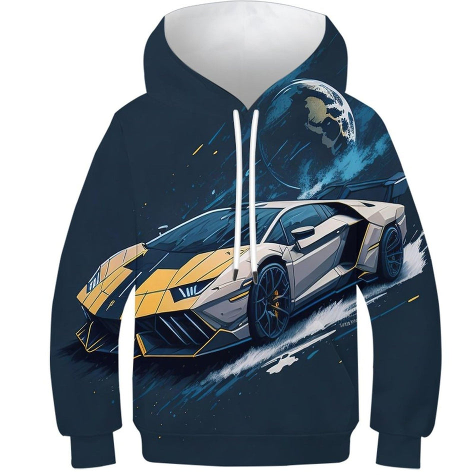 Men & Children 3D Printed Animation Game Hoodie