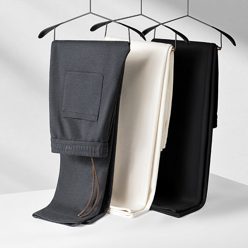 High-End Acetate Wool Pants Men Winter