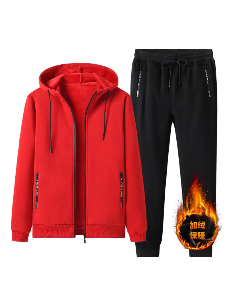 2024 Men’s Fall/Winter Sports Suit – Hooded Sweatshirt & Casual Pants Set